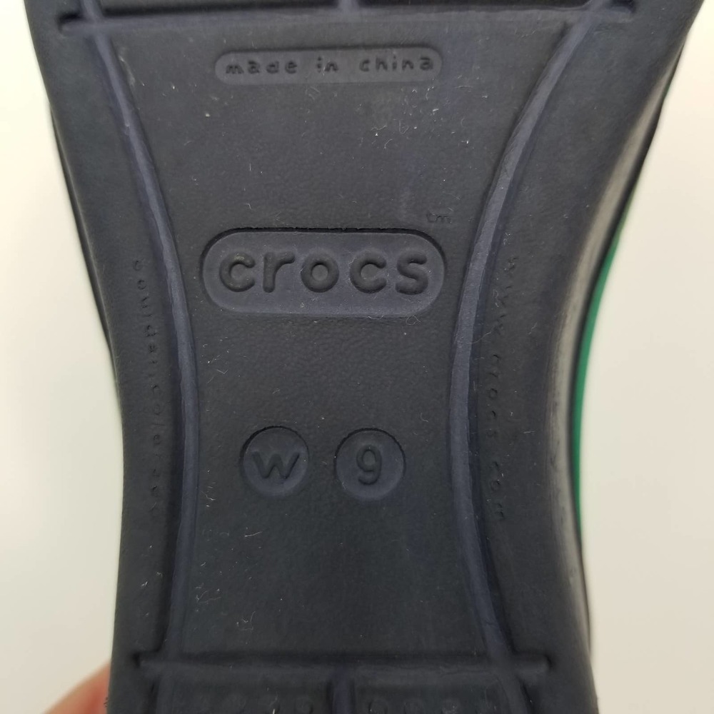 π CROCS Blue\Green Wedge Sandals - Picture 8 of 9